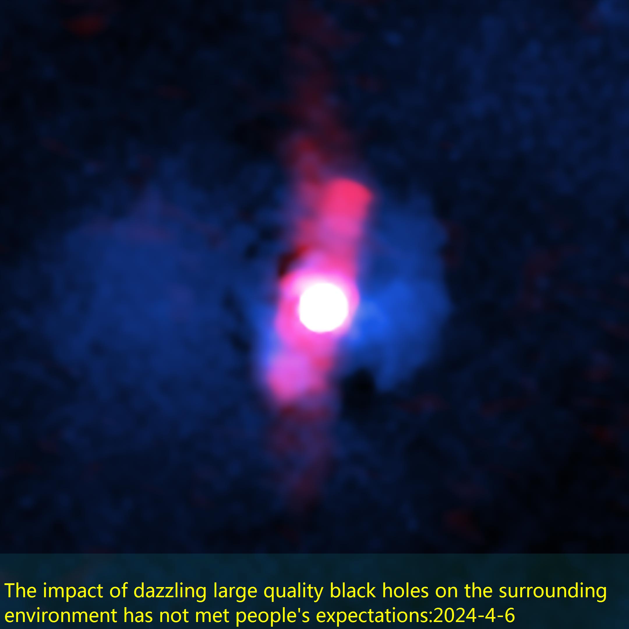 The impact of dazzling large quality black holes on the surrounding environment has not met people’s expectations